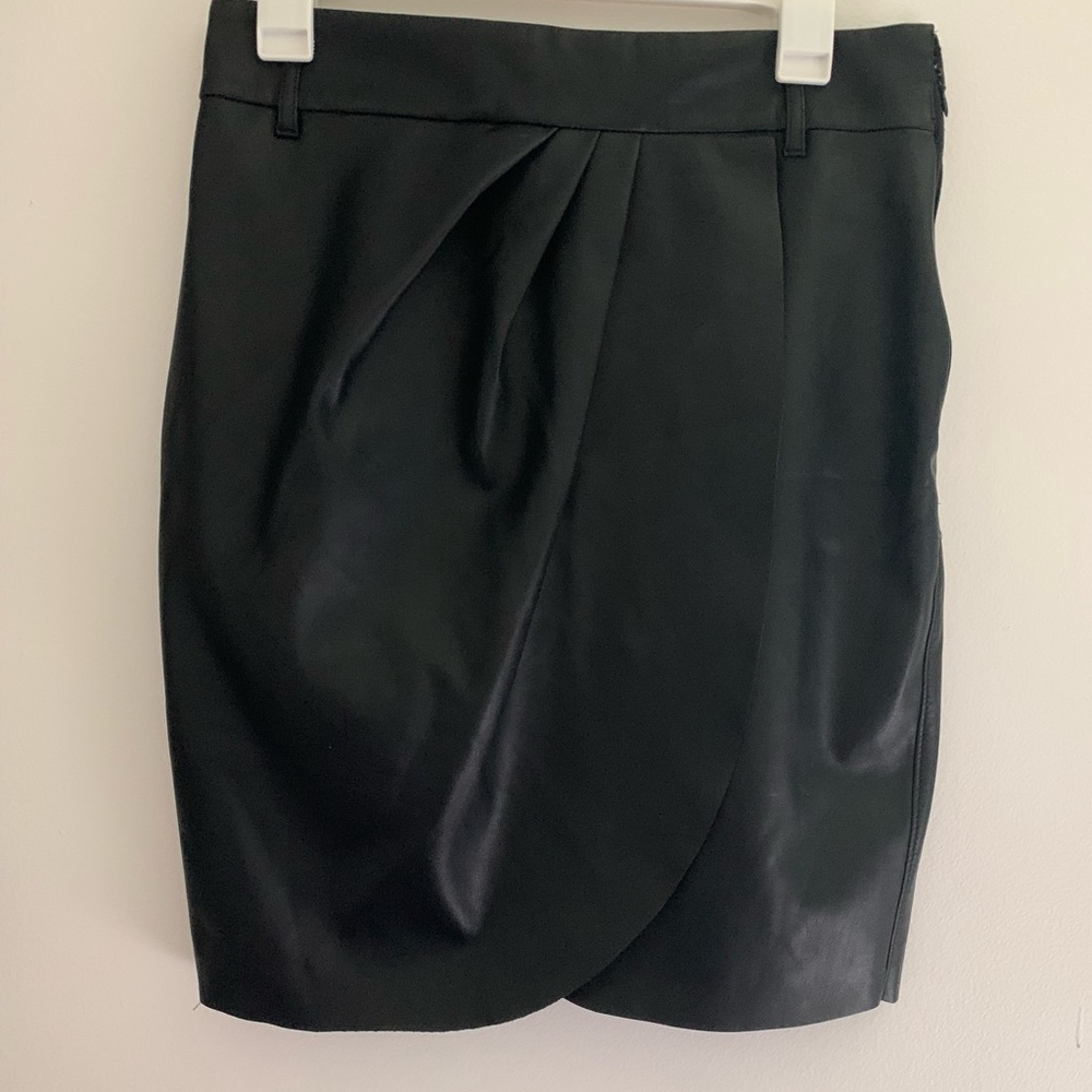 Express faux leather skirt
